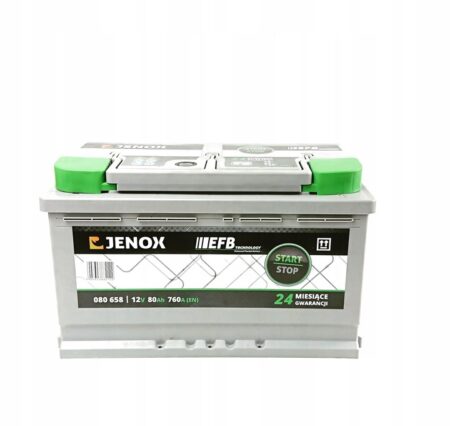 AKUMULATOR JENOX EFB 12V 80Ah 760A START STOP - Akumulatory • Chemia Samochodowa • Auto Części