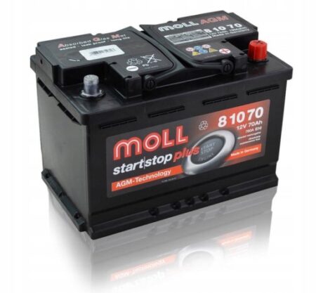 Akumulator Moll 70Ah 760A AGM Start Stop - Akumulatory • Chemia Samochodowa • Auto Części